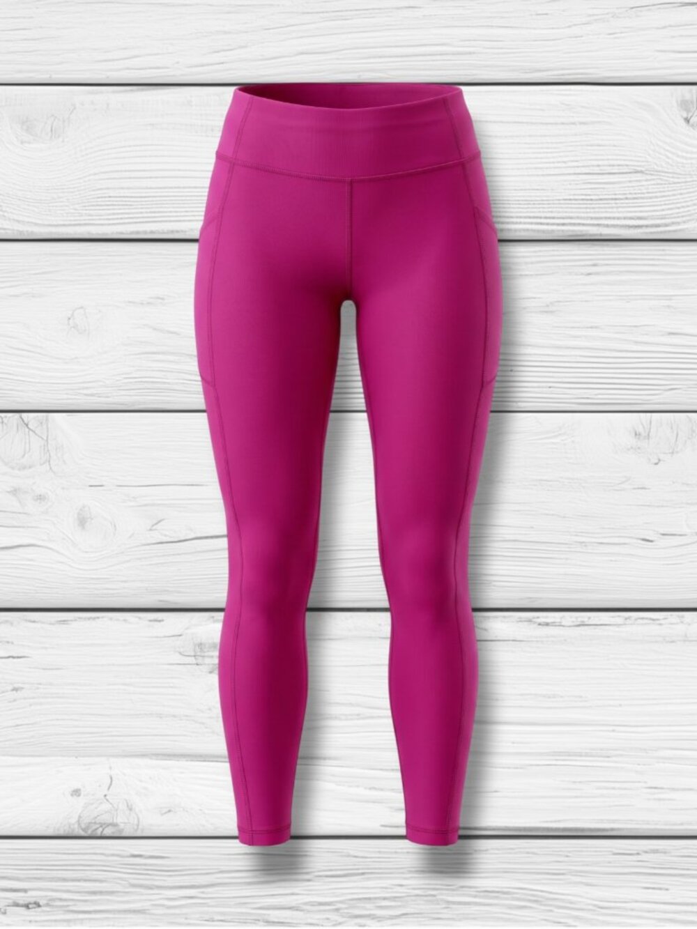 Lululemon Fast and Free High Rise Magenta Pink Pocketed Leggings 8 LW5CQFS